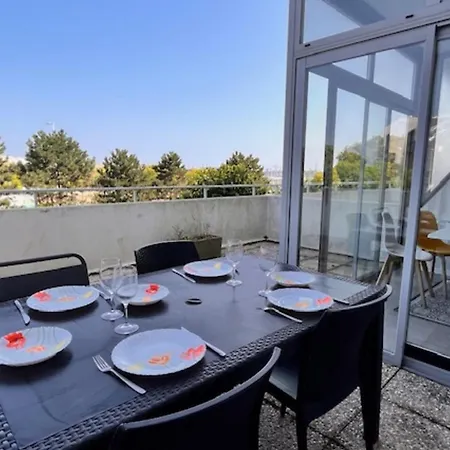 With Terrace Near The